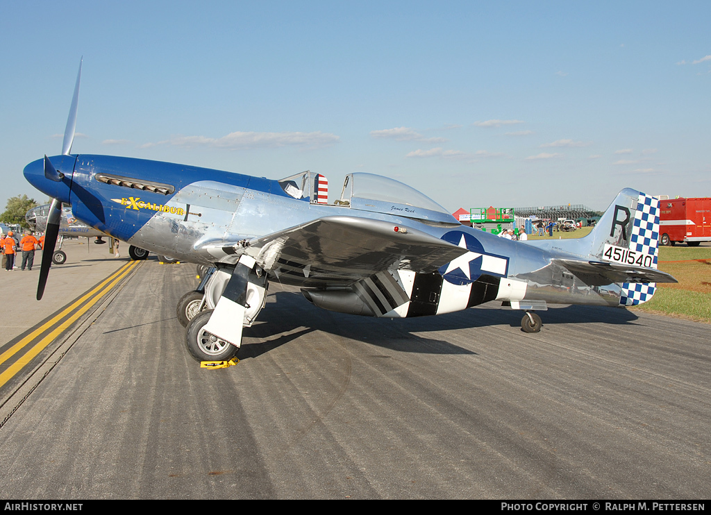 Aircraft Photo of N151W / NL151W / 4511540 | North American P-51D Mustang | USA - Air Force | AirHistory.net #17176