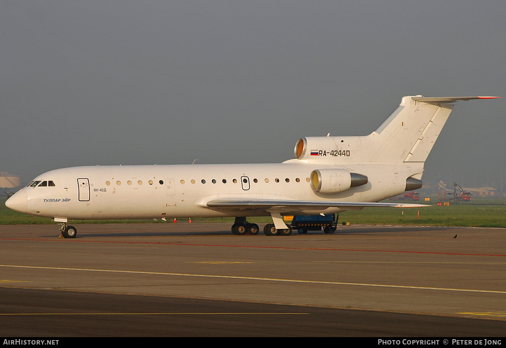 Aircraft Photo of RA-42440 | Yakovlev Yak-42D | Tulpar Air | AirHistory.net #17194