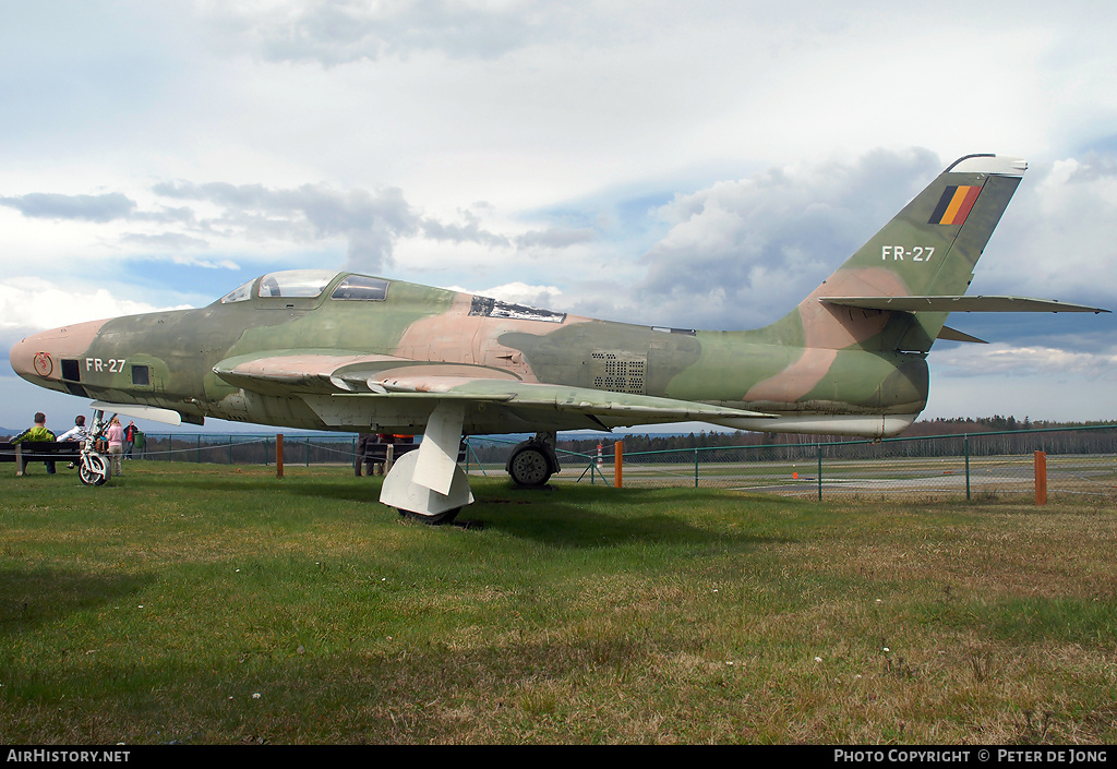 Aircraft Photo of FR-27 | Republic RF-84F Thunderflash | Belgium - Air Force | AirHistory.net #17215