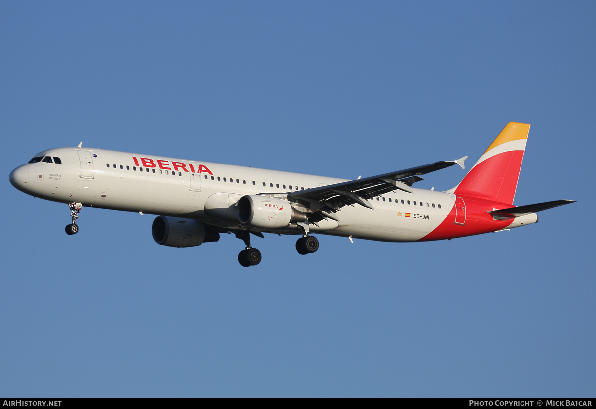 Aircraft Photo of EC-JNI | Airbus A321-211 | Iberia | AirHistory.net #17237