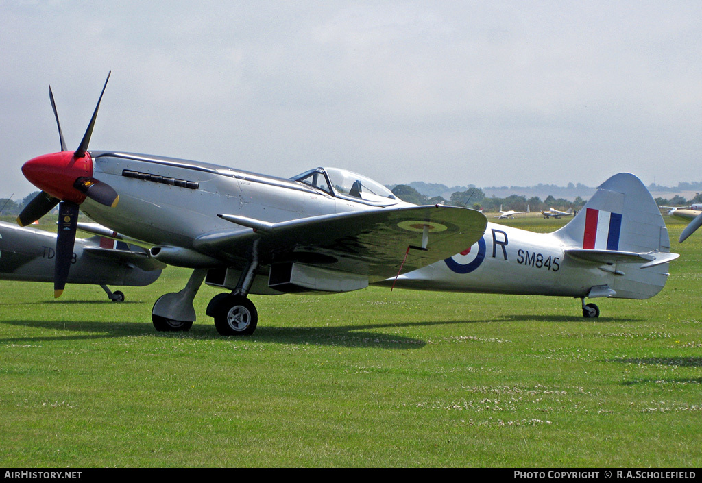 Aircraft Photo of G-BUOS / SM845 | Supermarine 394 Spitfire FR18E | UK - Air Force | AirHistory.net #17239