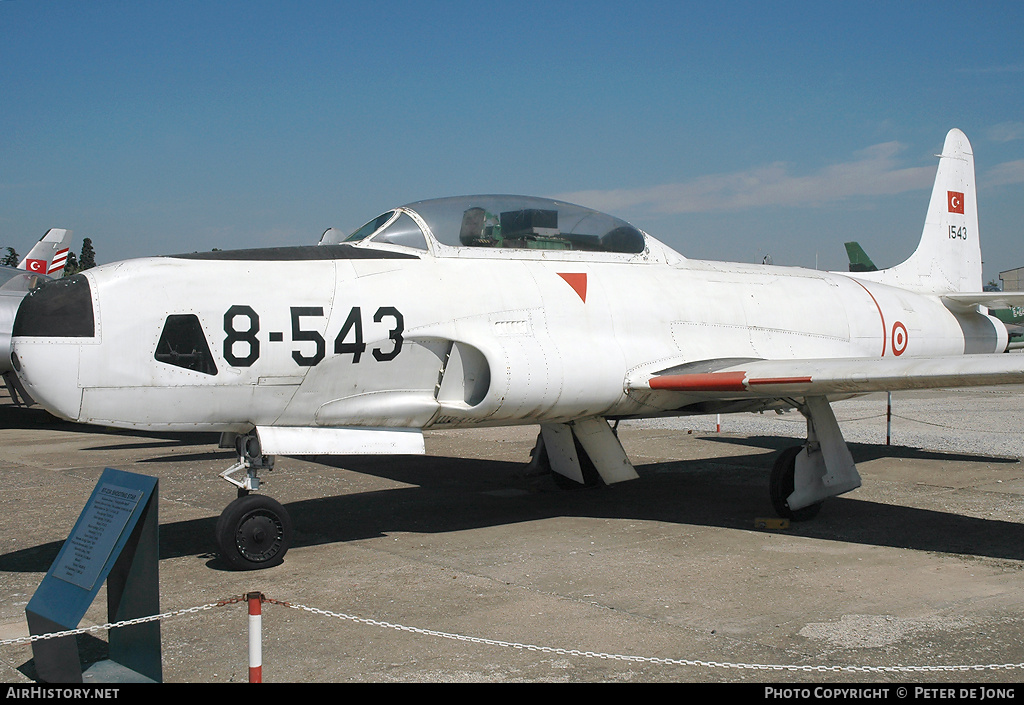 Aircraft Photo of 54-1543 / 1543 | Lockheed RT-33A | Turkey - Air Force | AirHistory.net #17308