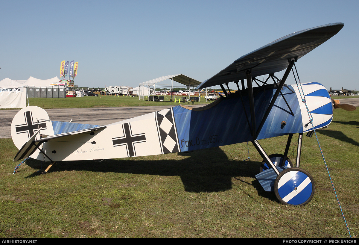 Aircraft Photo of No Reg / 657/18 | Fokker D.VIII (replica) | AirHistory.net #17312