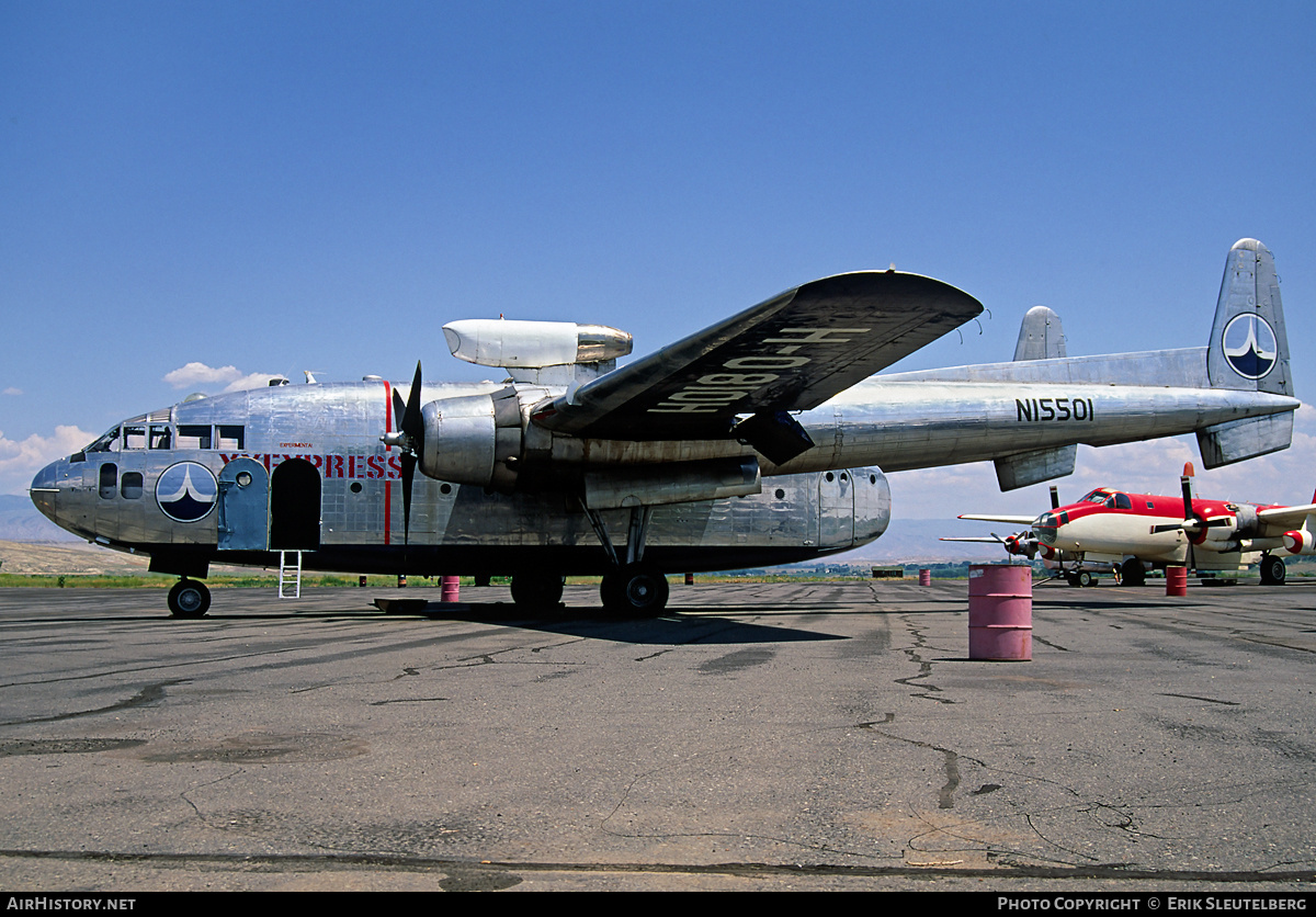 Aircraft Photo of N15501 | Fairchild C-119G Flying Boxcar | XXExpress | AirHistory.net #17337