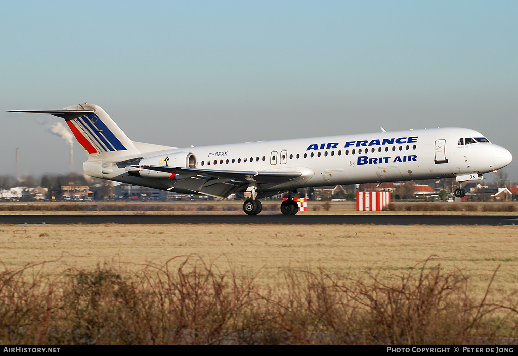Aircraft Photo of F-GPXK | Fokker 100 (F28-0100) | Air France | AirHistory.net #17347