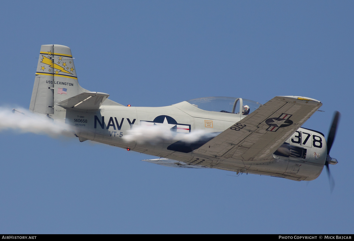 Aircraft Photo of N78378 / NX78378 / 140658 | North American T-28C Trojan | USA - Navy | AirHistory.net #17363