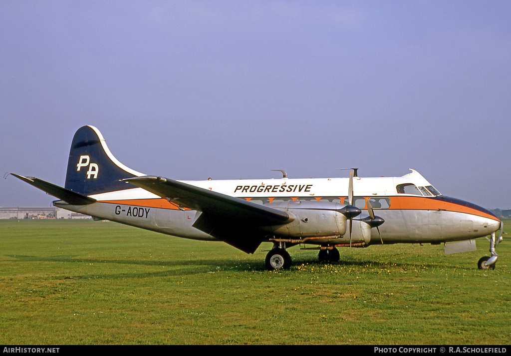 Aircraft Photo of G-AODY | De Havilland D.H. 114 Heron 2 | Progressive Airways | AirHistory.net #17407