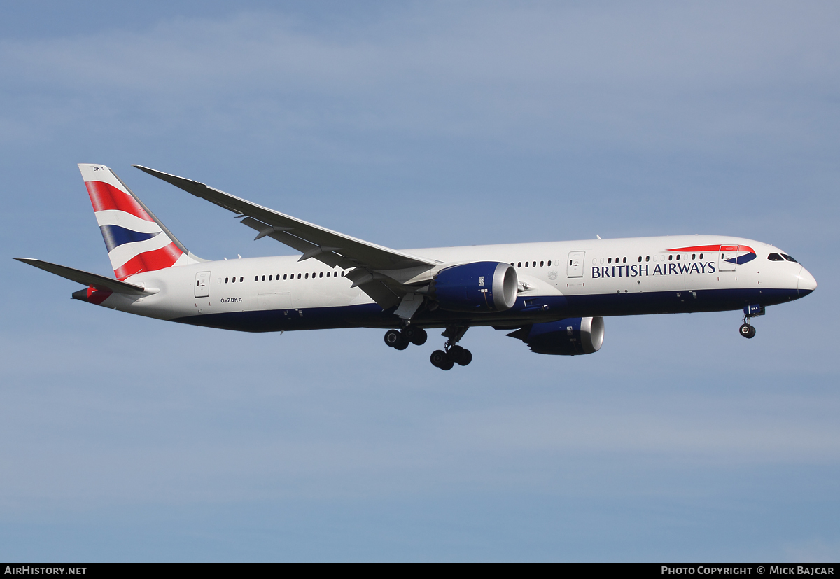 Aircraft Photo of G-ZBKA | Boeing 787-9 Dreamliner | British Airways | AirHistory.net #17458