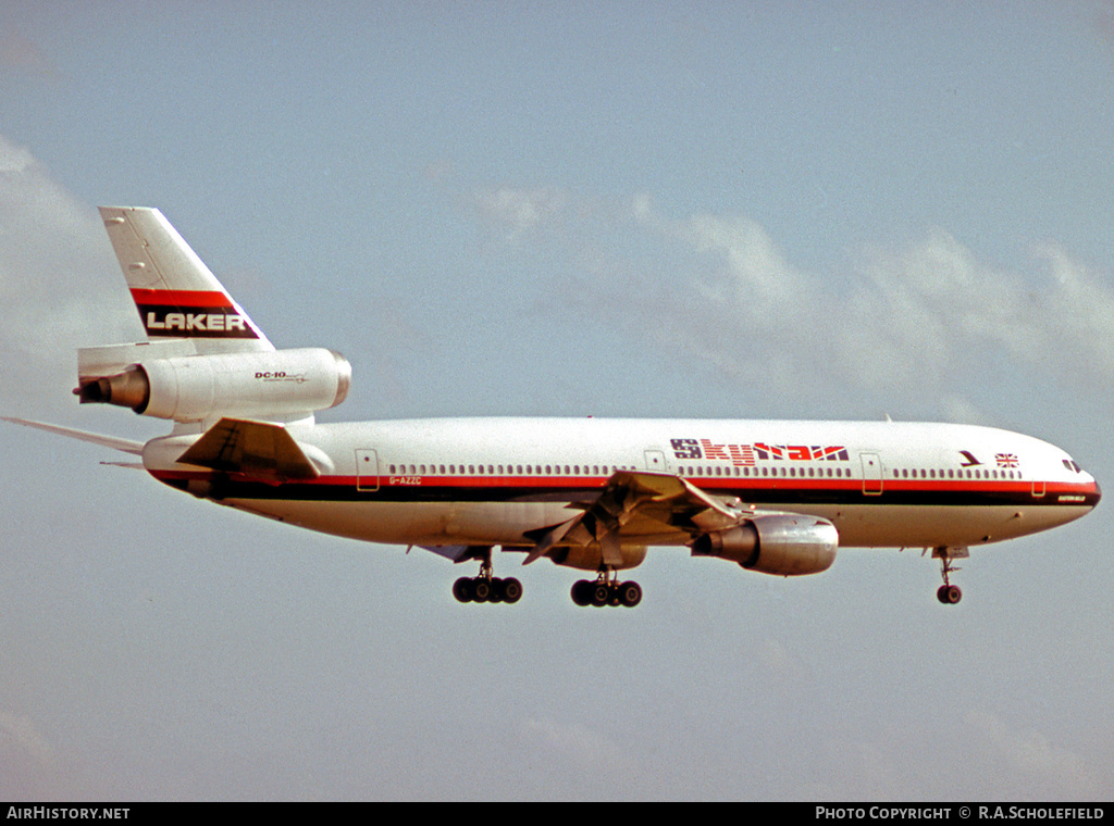 Aircraft Photo of G-AZZC | McDonnell Douglas DC-10-10 | Laker Airways Skytrain | AirHistory.net #17522