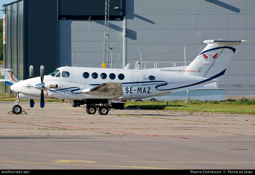 Aircraft Photo of SE-MAZ | Beech B200 Super King Air | Scandinavian Air Ambulance - SAA | AirHistory.net #17526