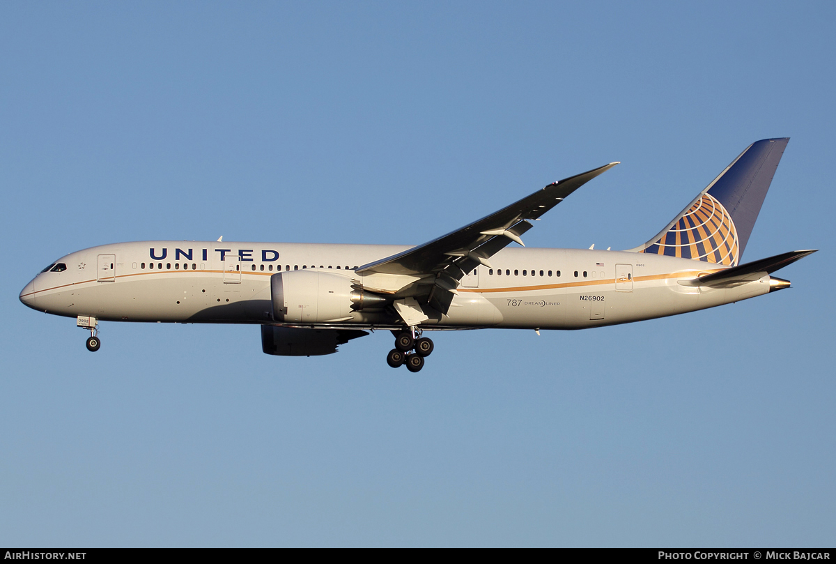 Aircraft Photo of N26902 | Boeing 787-8 Dreamliner | United Airlines | AirHistory.net #17531