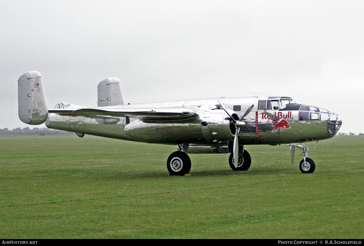 Aircraft Photo of N6123C | North American B-25J Mitchell | Red Bull | AirHistory.net #17545
