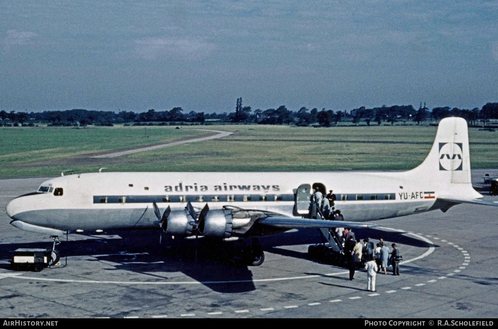 Aircraft Photo of YU-AFC | Douglas DC-6B | Adria Airways | AirHistory.net #17613