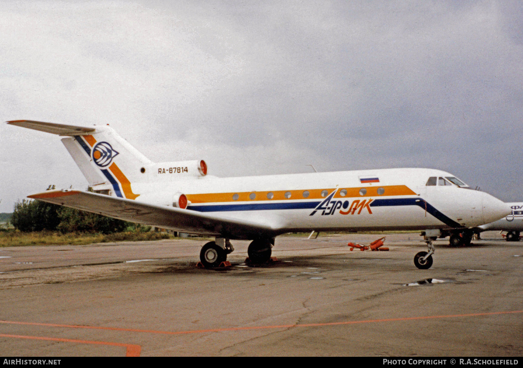 Aircraft Photo of RA-87814 | Yakovlev Yak-40 | Aerolik | AirHistory.net #17626