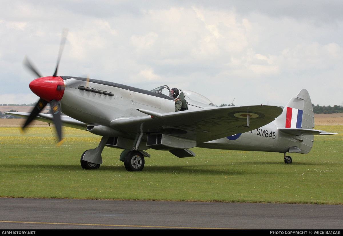 Aircraft Photo of G-BUOS / SM845 | Supermarine 394 Spitfire FR18E | UK - Air Force | AirHistory.net #17635