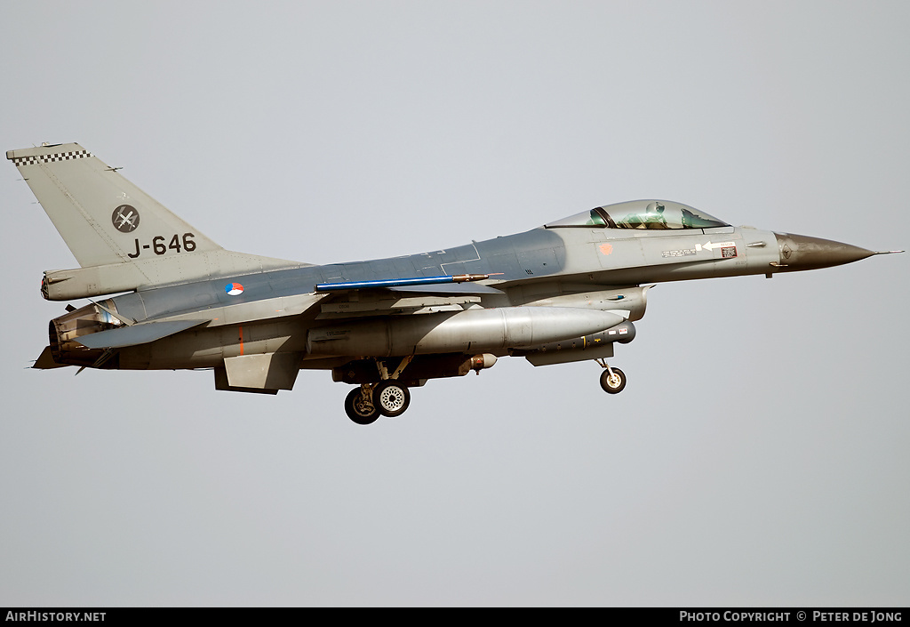 Aircraft Photo of J-646 | General Dynamics F-16AM Fighting Falcon | Netherlands - Air Force | AirHistory.net #17639