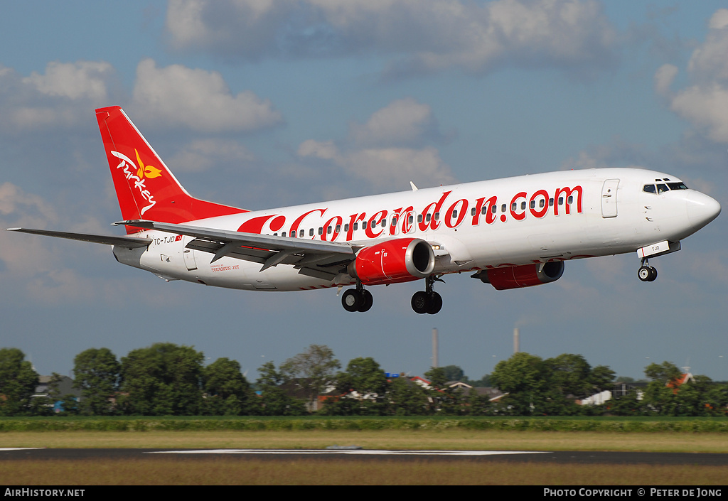 Aircraft Photo of TC-TJD | Boeing 737-4Q8 | Corendon Airlines | AirHistory.net #17644