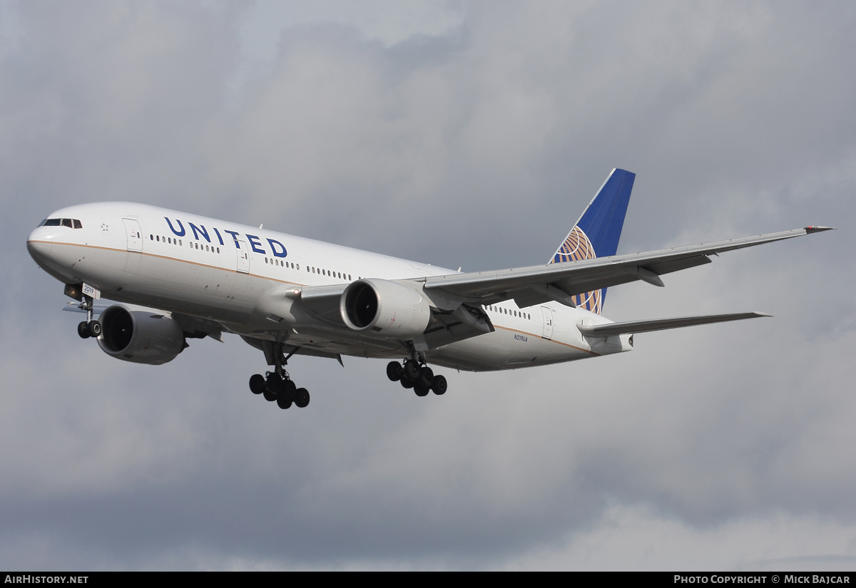 Aircraft Photo of N219UA | Boeing 777-200 | United Airlines | AirHistory.net #17697