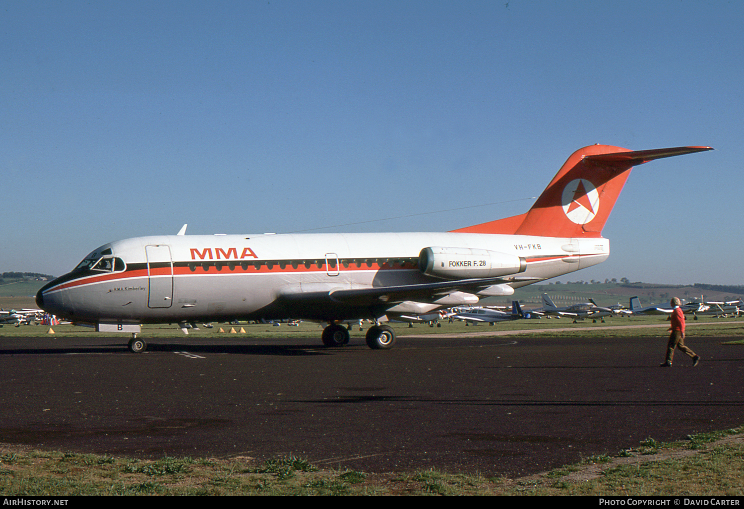 Aircraft Photo of VH-FKB | Fokker F28-1000 Fellowship | MacRobertson Miller Airlines - MMA | AirHistory.net #17717
