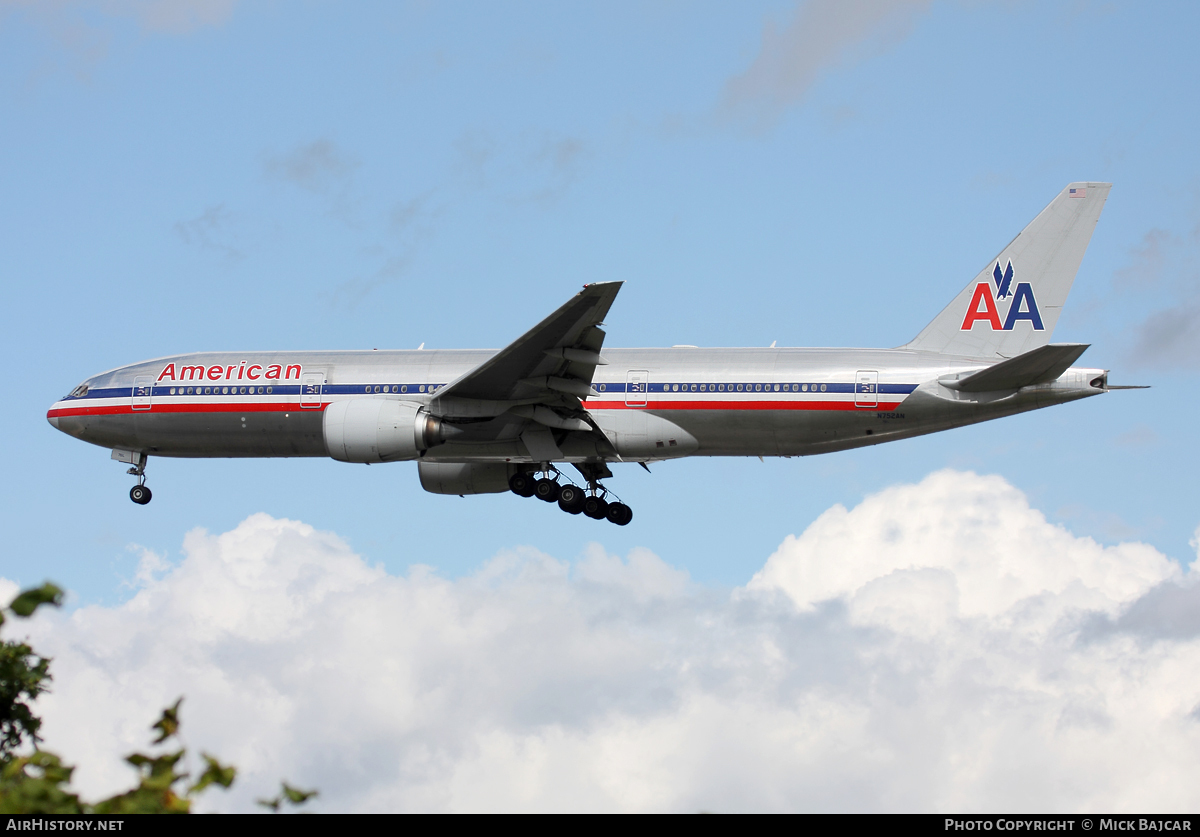 Aircraft Photo of N752AN | Boeing 777-223/ER | American Airlines | AirHistory.net #17731