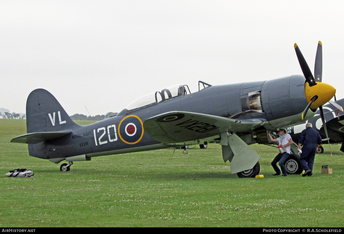 Aircraft Photo of G-RNHF / VX281 | Hawker Sea Fury T20 | UK - Navy | AirHistory.net #17759