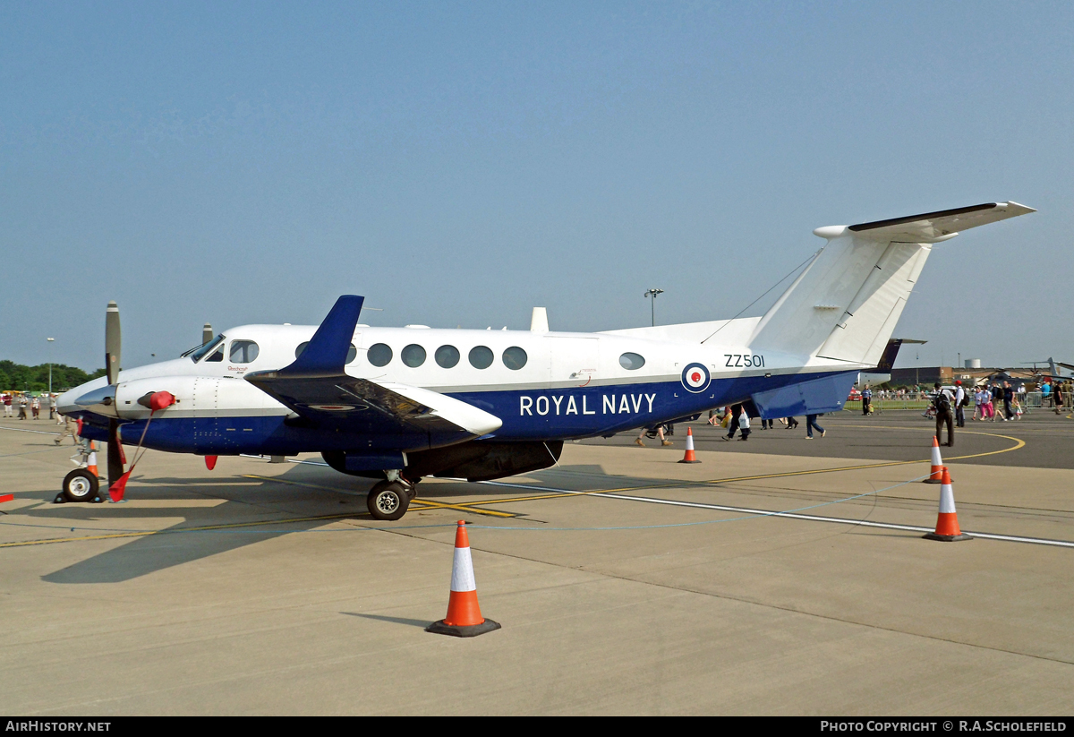 Aircraft Photo of ZZ501 | Hawker Beechcraft 350CER Avenger T1 (300C) | UK - Navy | AirHistory.net #17814