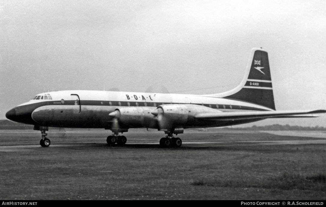 Aircraft Photo of G-ANBI | Bristol 175 Britannia 102 | BOAC - British Overseas Airways Corporation | AirHistory.net #17894