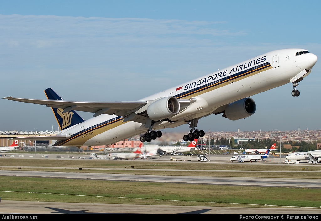 Aircraft Photo of 9V-SYC | Boeing 777-312 | Singapore Airlines | AirHistory.net #17924