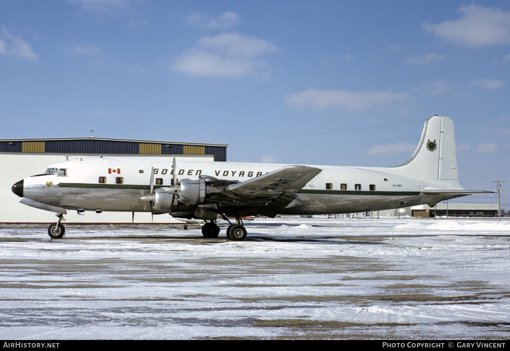 Aircraft Photo of CF-PWF | Douglas DC-6B | Golden Voyagairs | AirHistory.net #17976