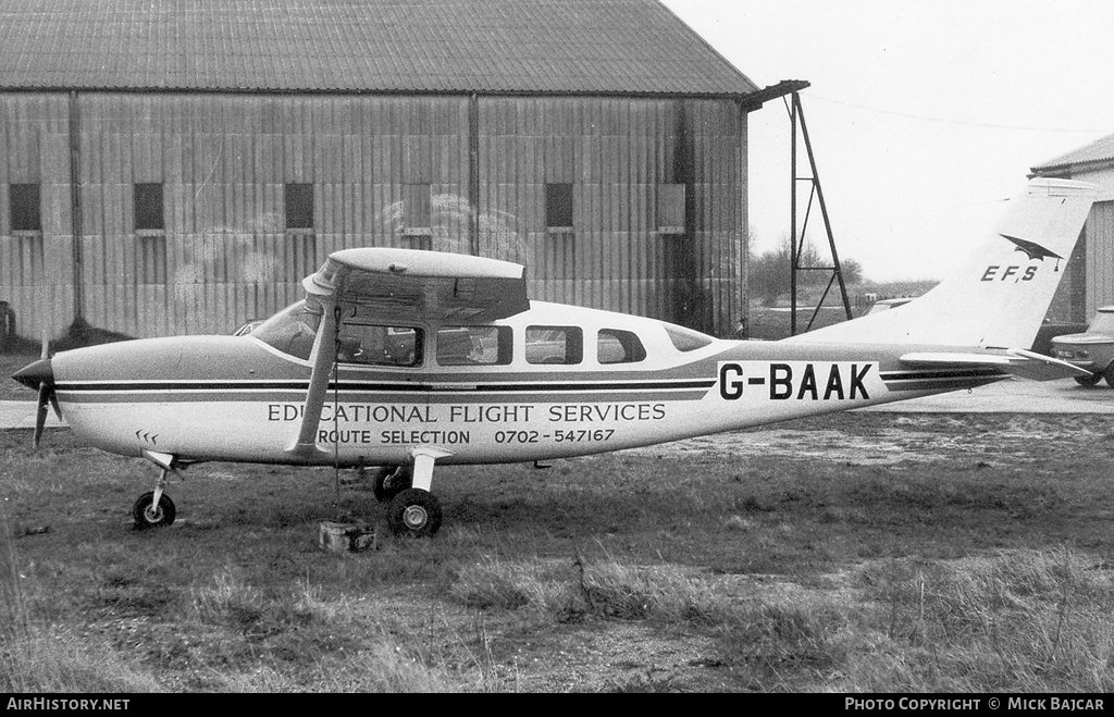 Aircraft Photo of G-BAAK | Cessna 207 Skywagon 207 | Educational Flight Services | AirHistory.net #18035