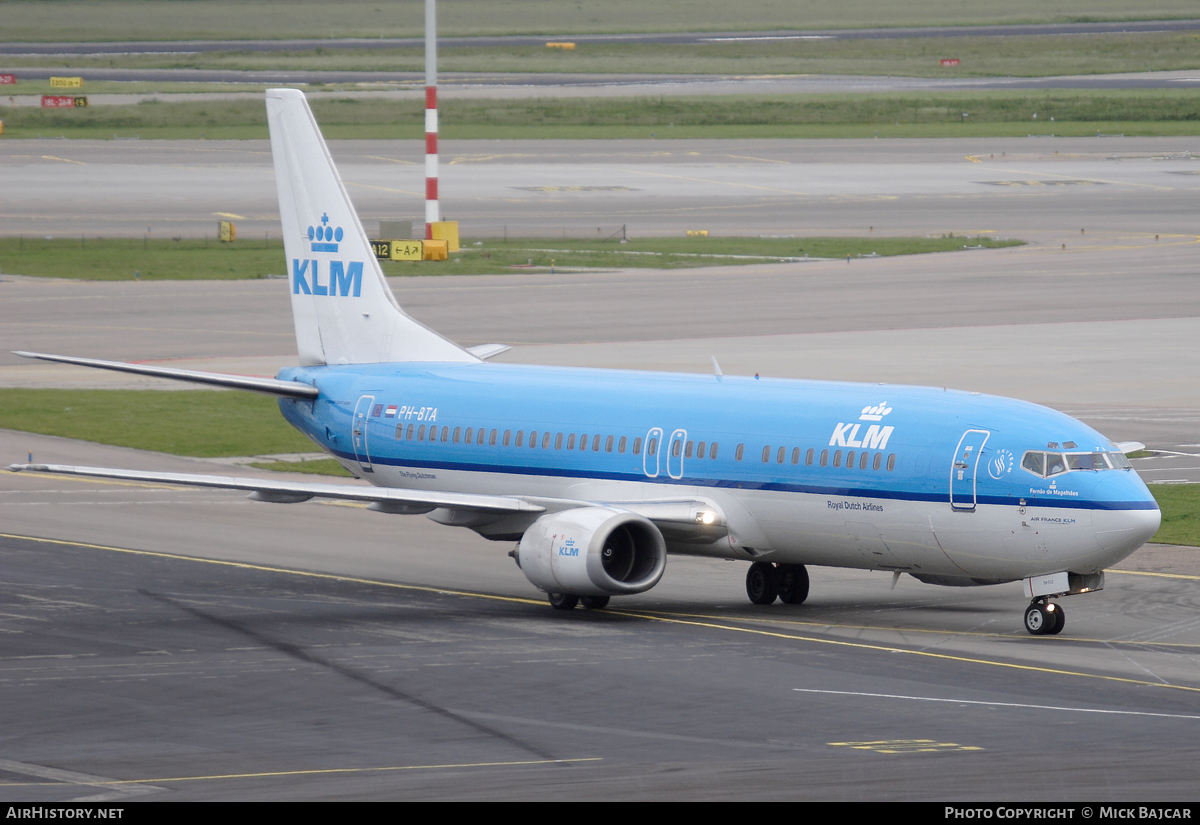 Aircraft Photo of PH-BTA | Boeing 737-406 | KLM - Royal Dutch Airlines | AirHistory.net #18099