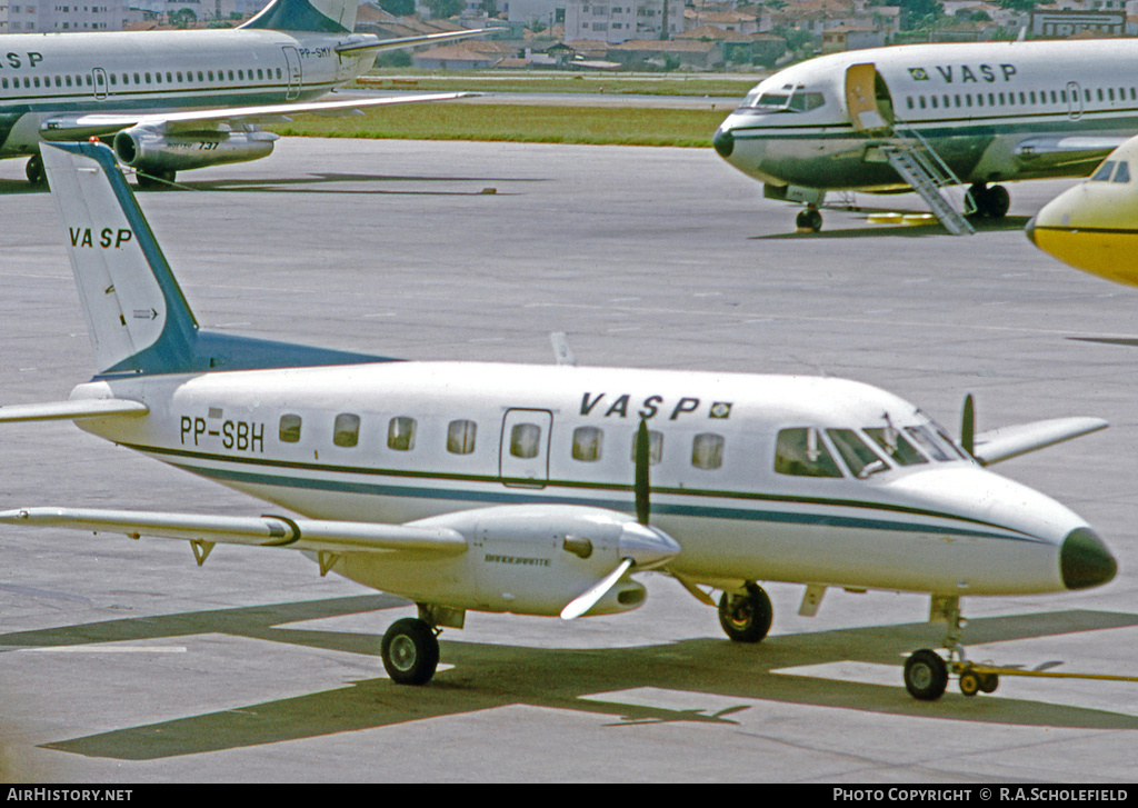 Aircraft Photo of PP-SBH | Embraer EMB-110C Bandeirante | VASP | AirHistory.net #18131