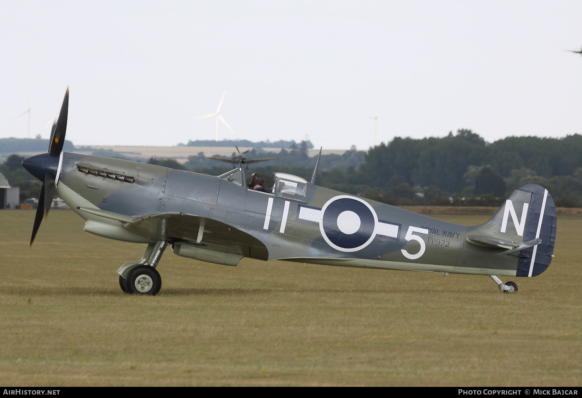 Aircraft Photo of G-BUAR / PP972 | Supermarine 358 Seafire F3 | UK - Navy | AirHistory.net #18168