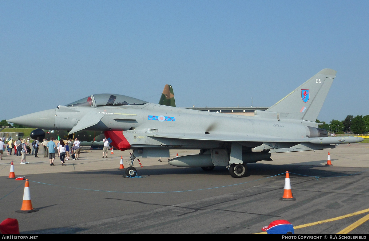 Aircraft Photo of ZK343 | Eurofighter EF-2000 Typhoon FGR4 | UK - Air Force | AirHistory.net #18171