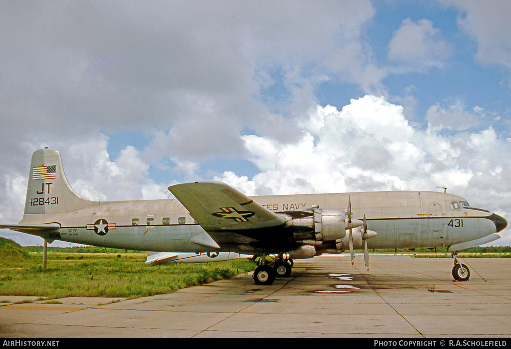 Aircraft Photo of 128431 | Douglas C-118B Liftmaster (DC-6A) | USA - Navy | AirHistory.net #18181