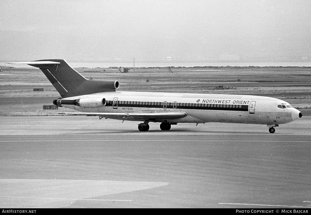 Aircraft Photo of N270US | Boeing 727-251 | Northwest Orient Airlines | AirHistory.net #18253