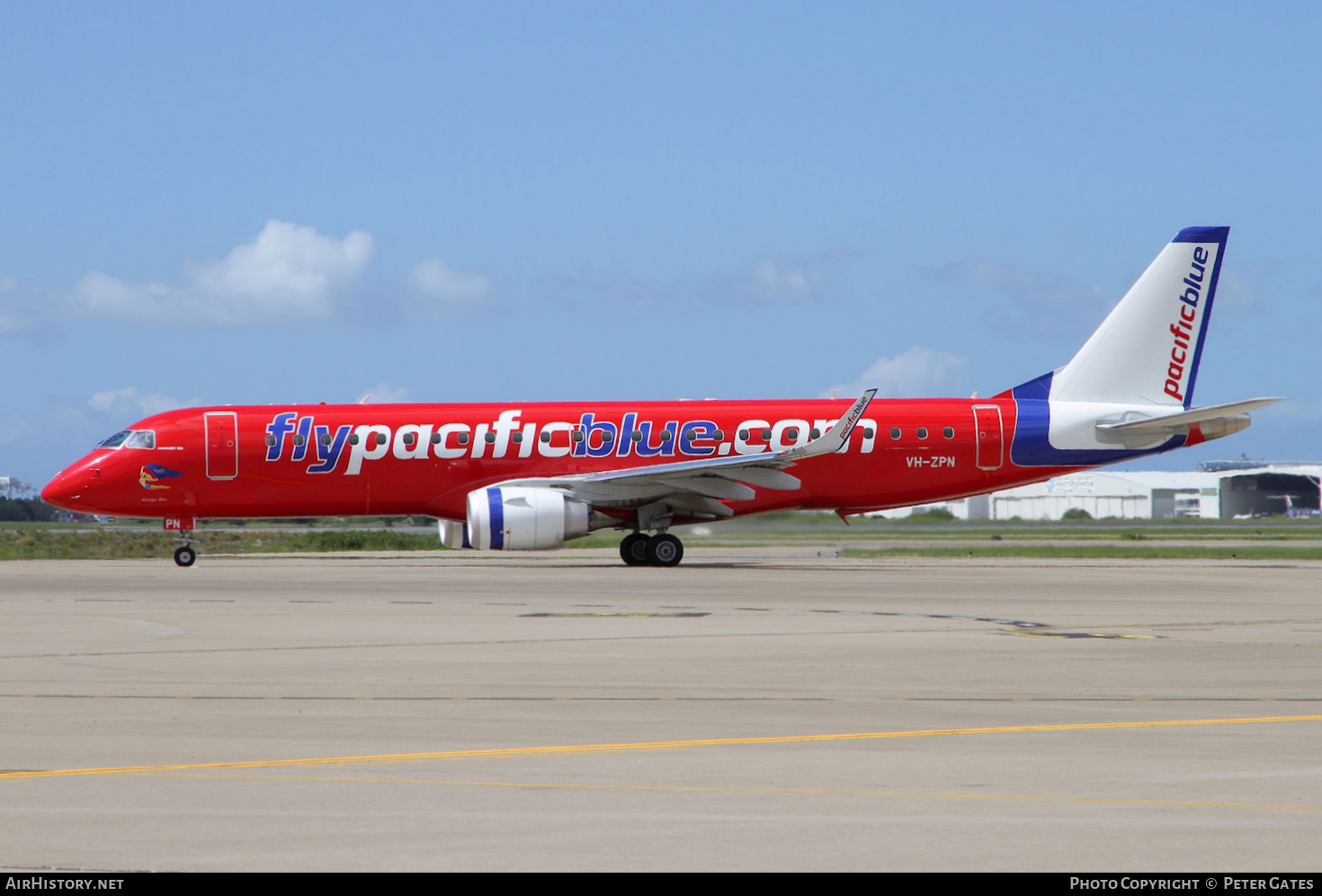 Aircraft Photo of VH-ZPN | Embraer 190AR (ERJ-190-100IGW) | Pacific Blue Airlines | AirHistory.net #18336