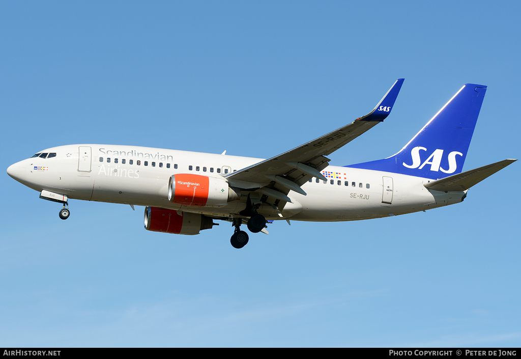 Aircraft Photo of SE-RJU | Boeing 737-76N | Scandinavian Airlines - SAS | AirHistory.net #18355