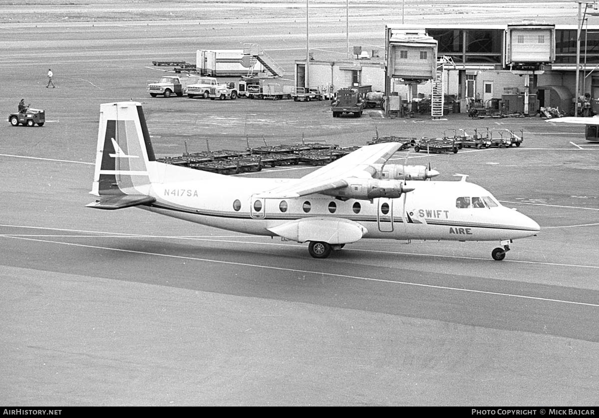 Aircraft Photo of N417SA | Nord 262A-14 | Swift Aire | AirHistory.net #18382