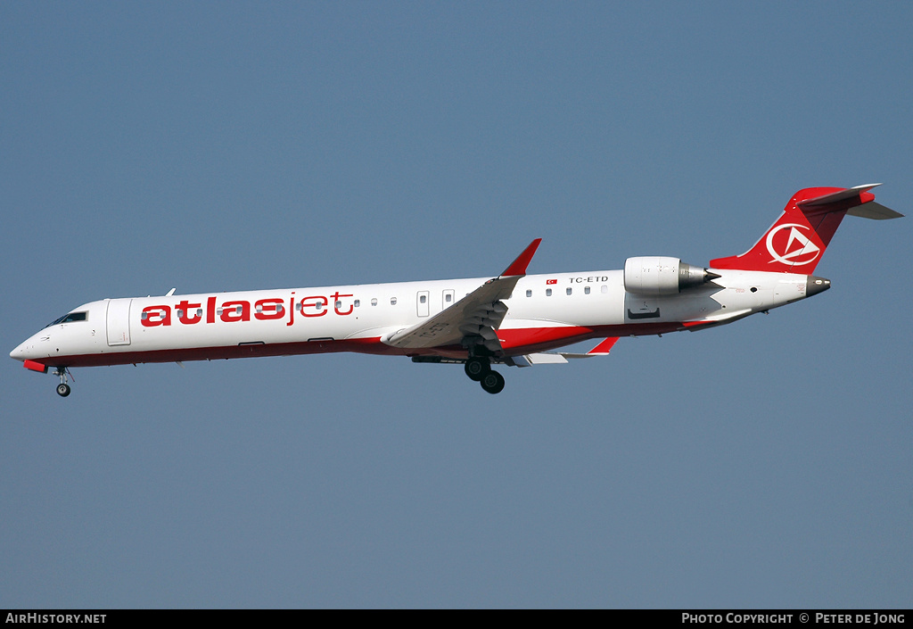 Aircraft Photo of TC-ETD | Bombardier CRJ-900 (CL-600-2D24) | Atlasjet Airlines | AirHistory.net #18420