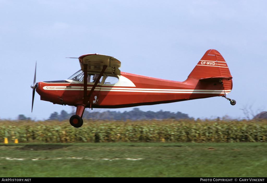 Aircraft Photo of CF-MVD | Stinson 108-2 Voyager | AirHistory.net #18447