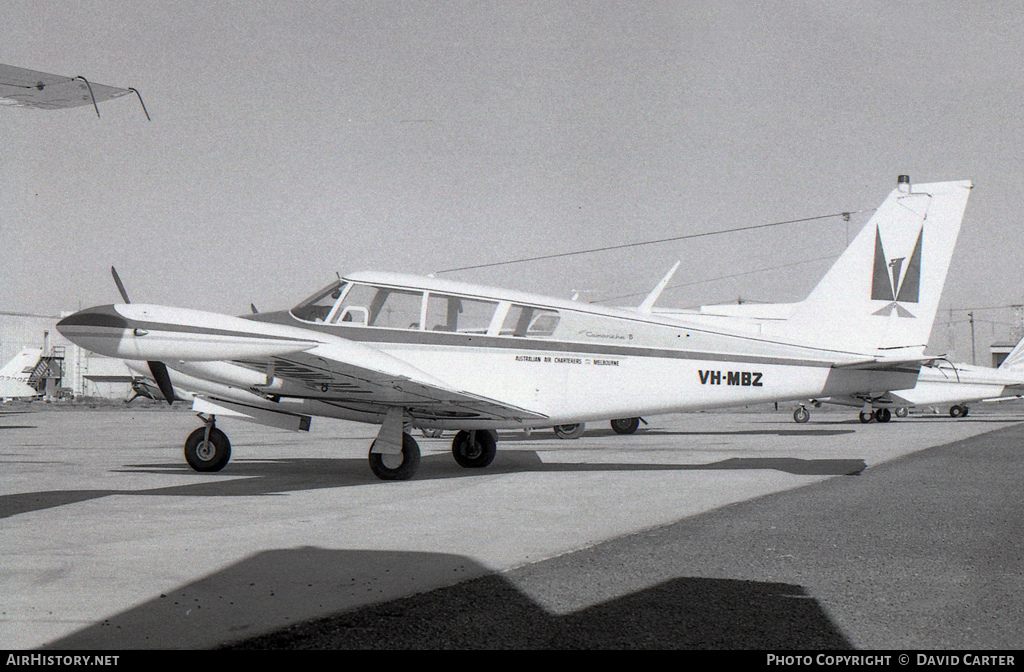 Aircraft Photo of VH-MBZ | Piper PA-30-160 Twin Comanche B | Australian Air Charterers | AirHistory.net #18461