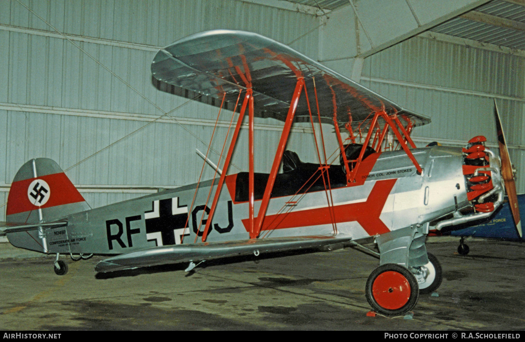 Aircraft Photo of N2497 | Focke-Wulf Fw-44J Stieglitz | Confederate Air Force | AirHistory.net #18497