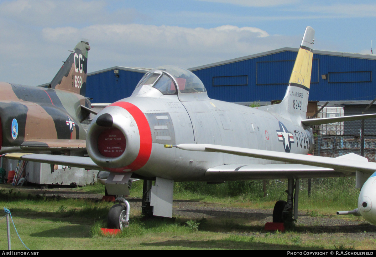 Aircraft Photo of 48-242 / 8242 | North American F-86A Sabre | USA - Air Force | AirHistory.net #18568