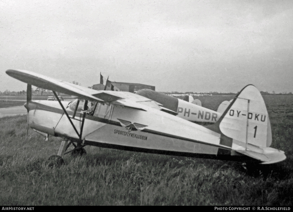 Aircraft Photo of OY-DKU | SAI KZ III U-2 | Sportsflyveklubben | AirHistory.net #18603