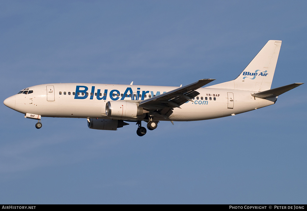 Aircraft Photo of YR-BAF | Boeing 737-322 | Blue Air | AirHistory.net #18648