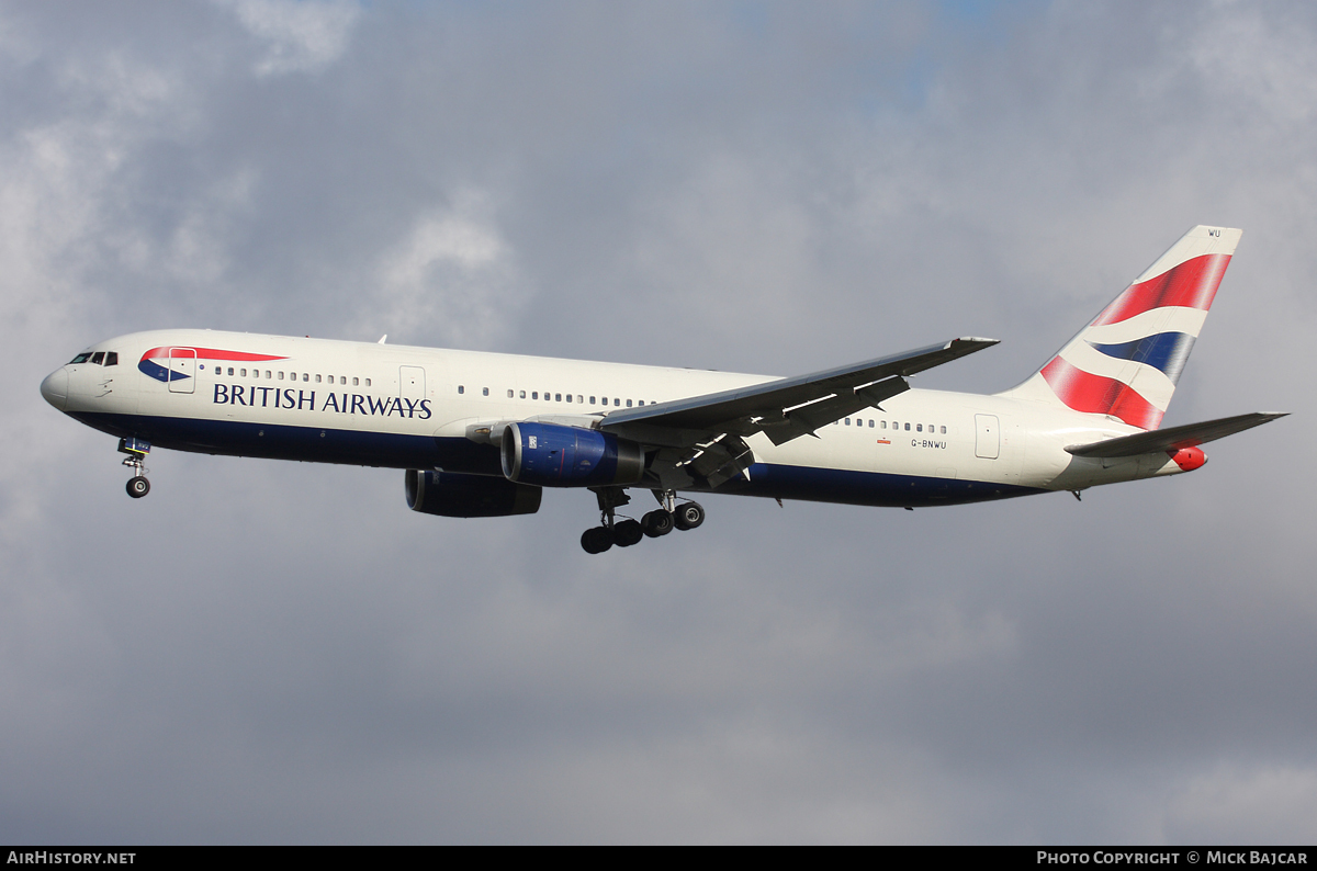 Aircraft Photo of G-BNWU | Boeing 767-336/ER | British Airways | AirHistory.net #18679