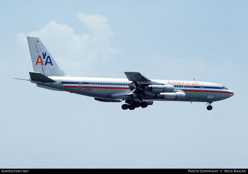 Aircraft Photo of N7580A | Boeing 707-123B | American Airlines | AirHistory.net #18750