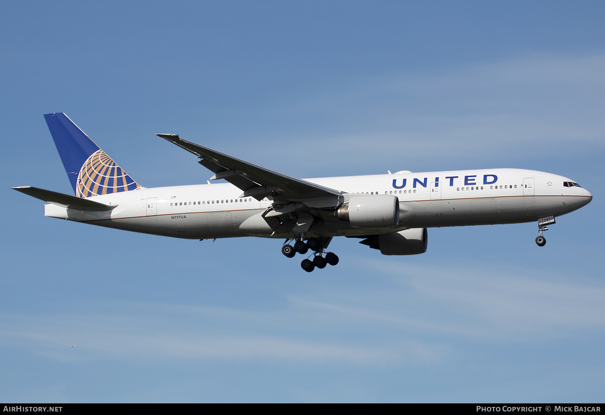 Aircraft Photo of N797UA | Boeing 777-222/ER | United Airlines | AirHistory.net #18788