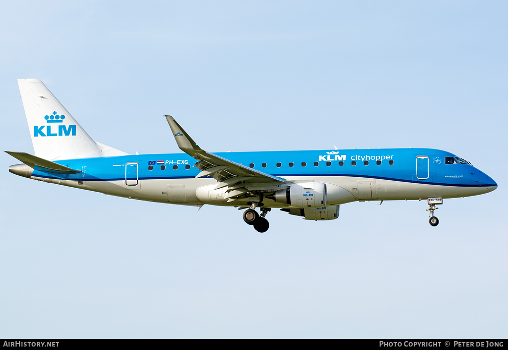 Aircraft Photo of PH-EXG | Embraer 175STD (ERJ-170-200STD) | KLM Cityhopper | AirHistory.net #18800